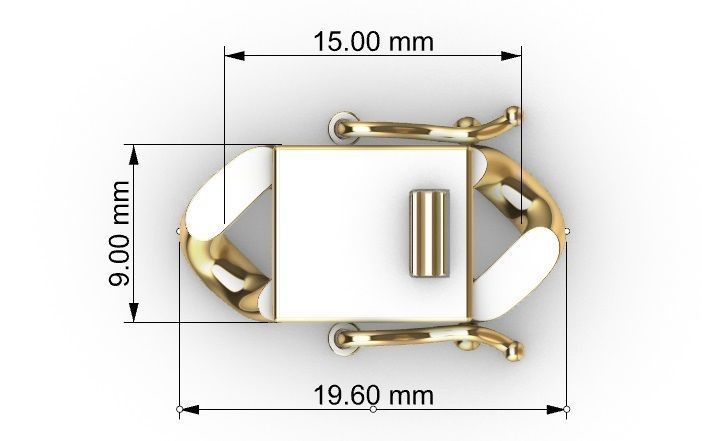 9MM MIAMI CUBAN LINK CHAIN DIAMOND 3D print model_10