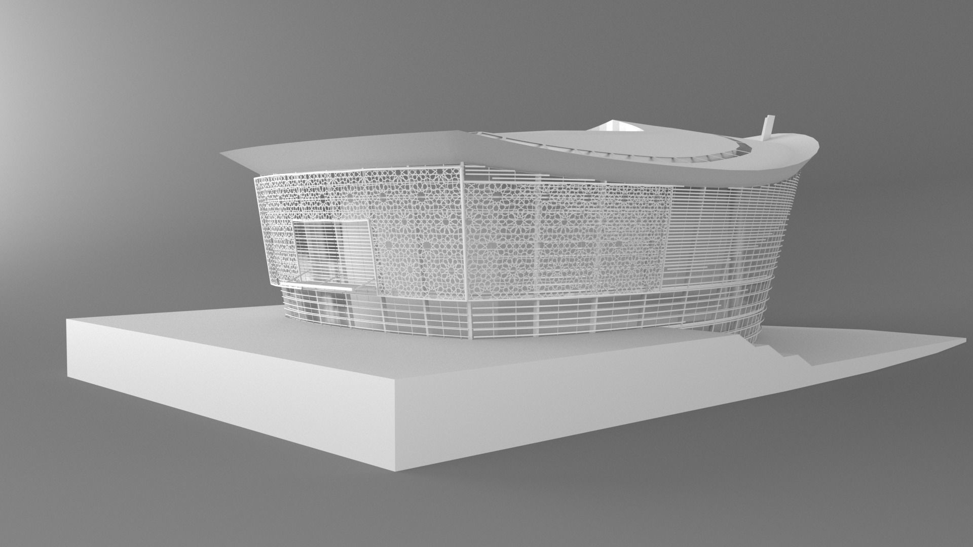 Opera Dubai 3D model_4