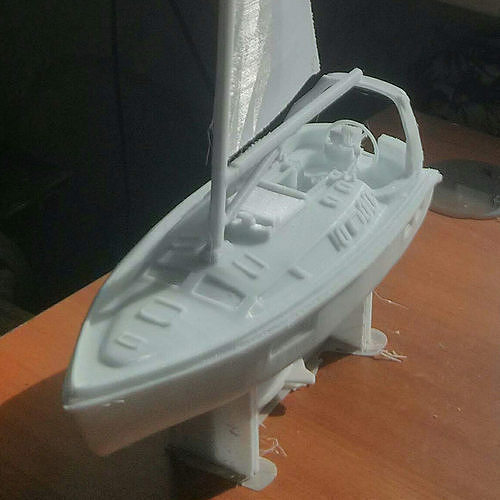 Hunter 410 yatch 3dprint 3D print model