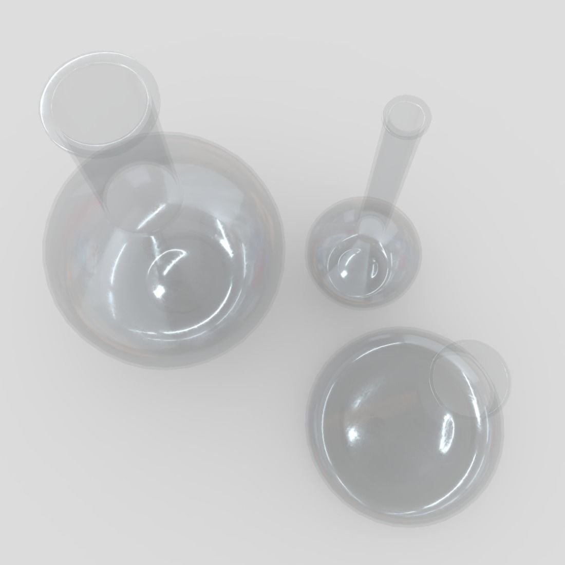 Laboratory Flask Low-poly 3D model_6