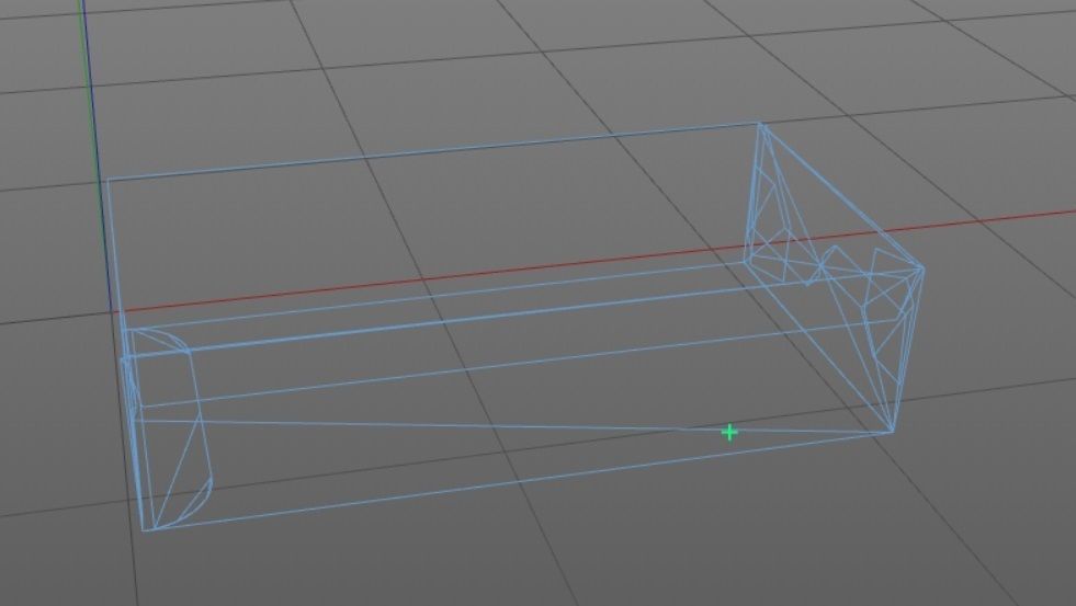 Rectangle box packaging Low-poly 3D model_3