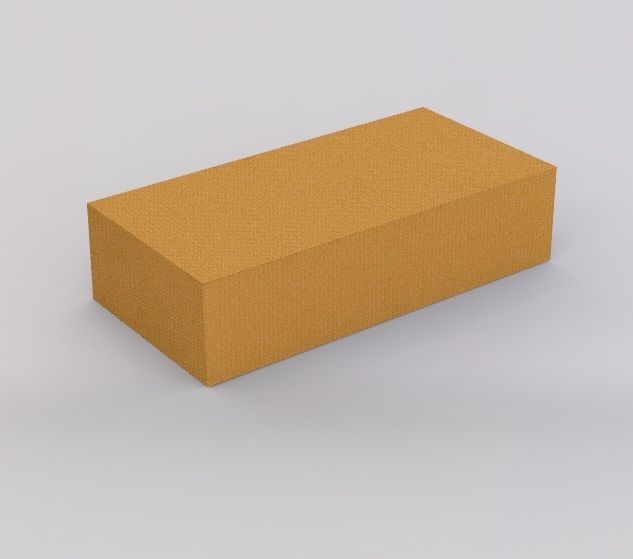 Rectangle box packaging Low-poly 3D model_5