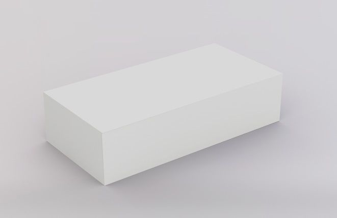Rectangle box packaging Low-poly 3D model_4