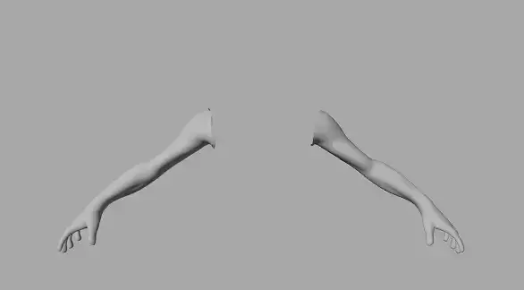 Men arms low poly Low-poly 3D model