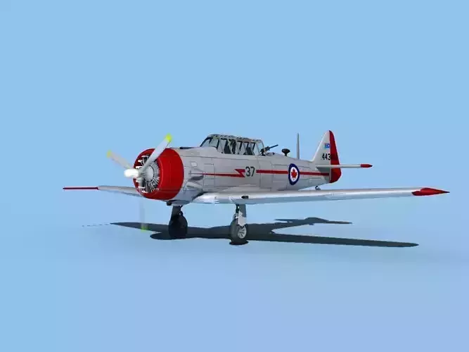 North American AT-6 Texan V09 Canada 3D model