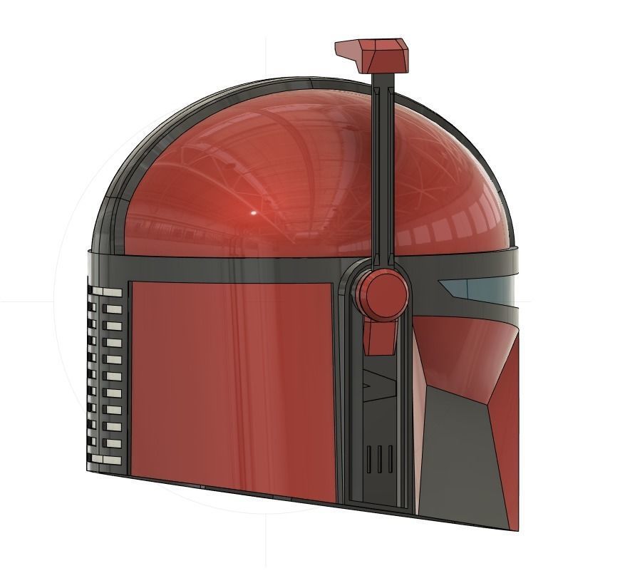 Custom Mandalorian Helmet - Star Wars 3D print model_19