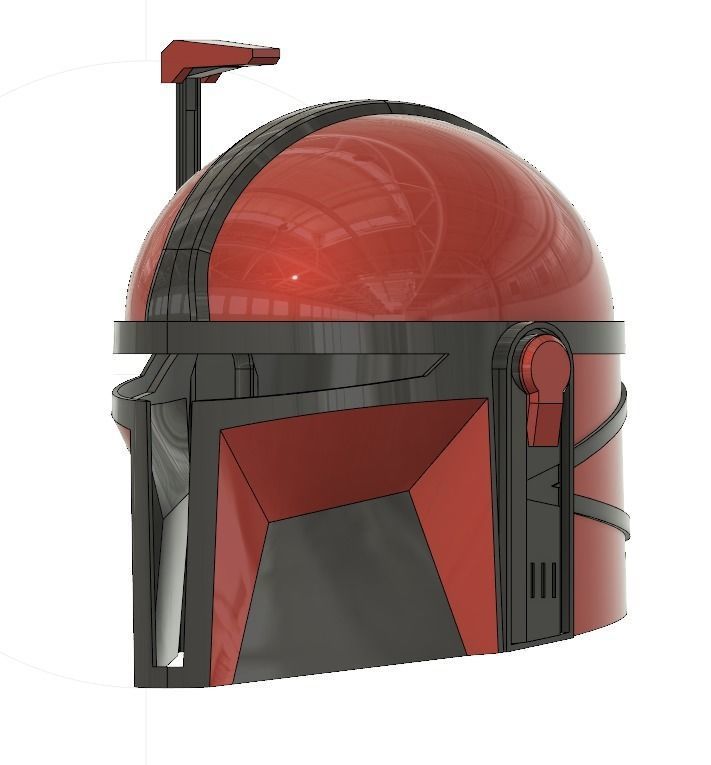 Custom Mandalorian Helmet - Star Wars 3D print model_4