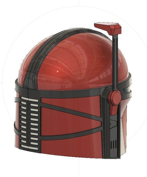 Custom Mandalorian Helmet - Star Wars 3D print model_8