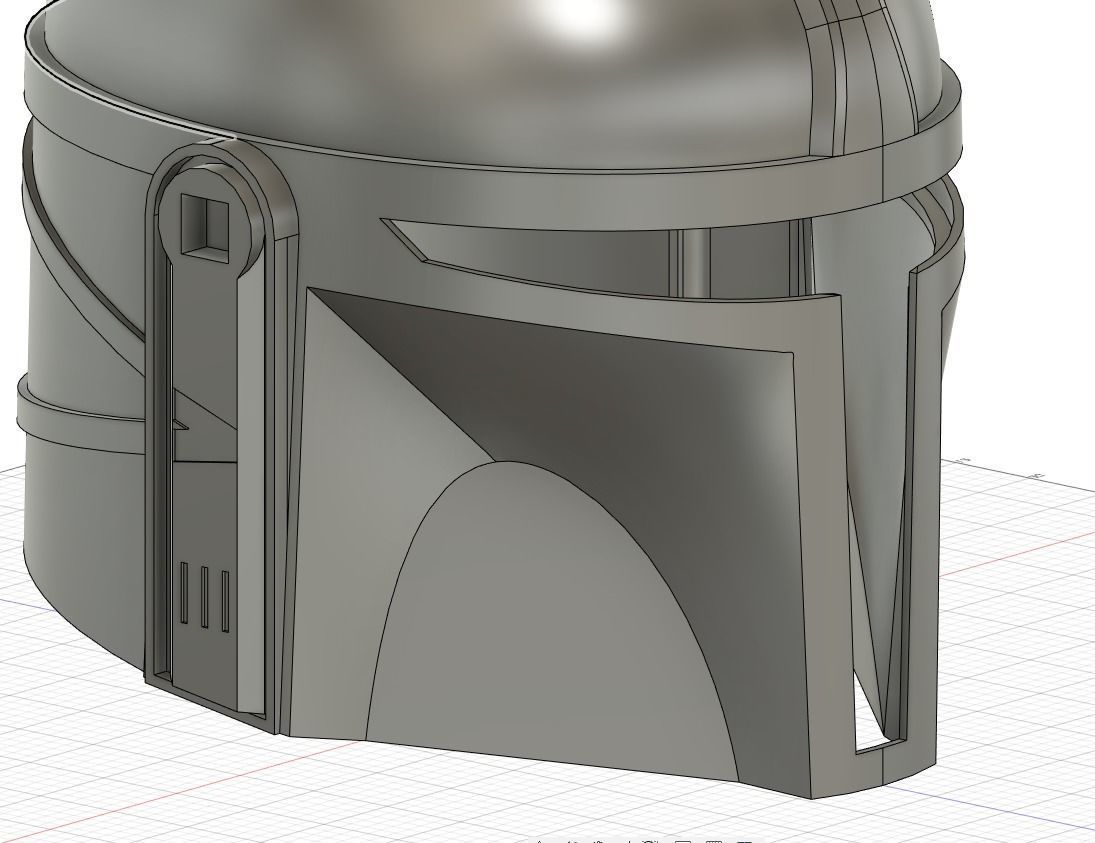 Custom Mandalorian Helmet - Star Wars 3D print model_20