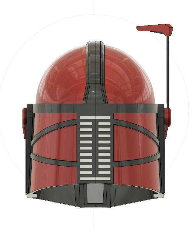 Custom Mandalorian Helmet - Star Wars 3D print model_6