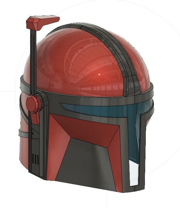 Custom Mandalorian Helmet - Star Wars 3D print model_2