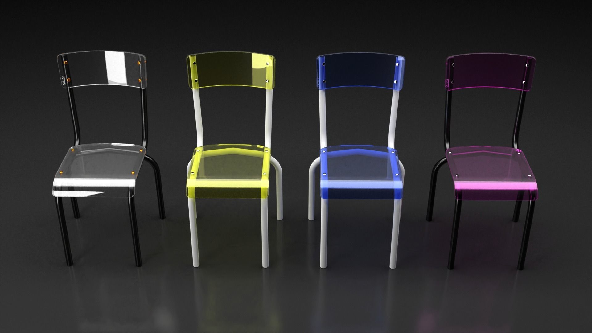 Design chair 3D model_2