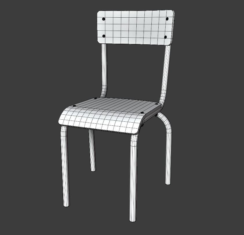 Design chair 3D model_4