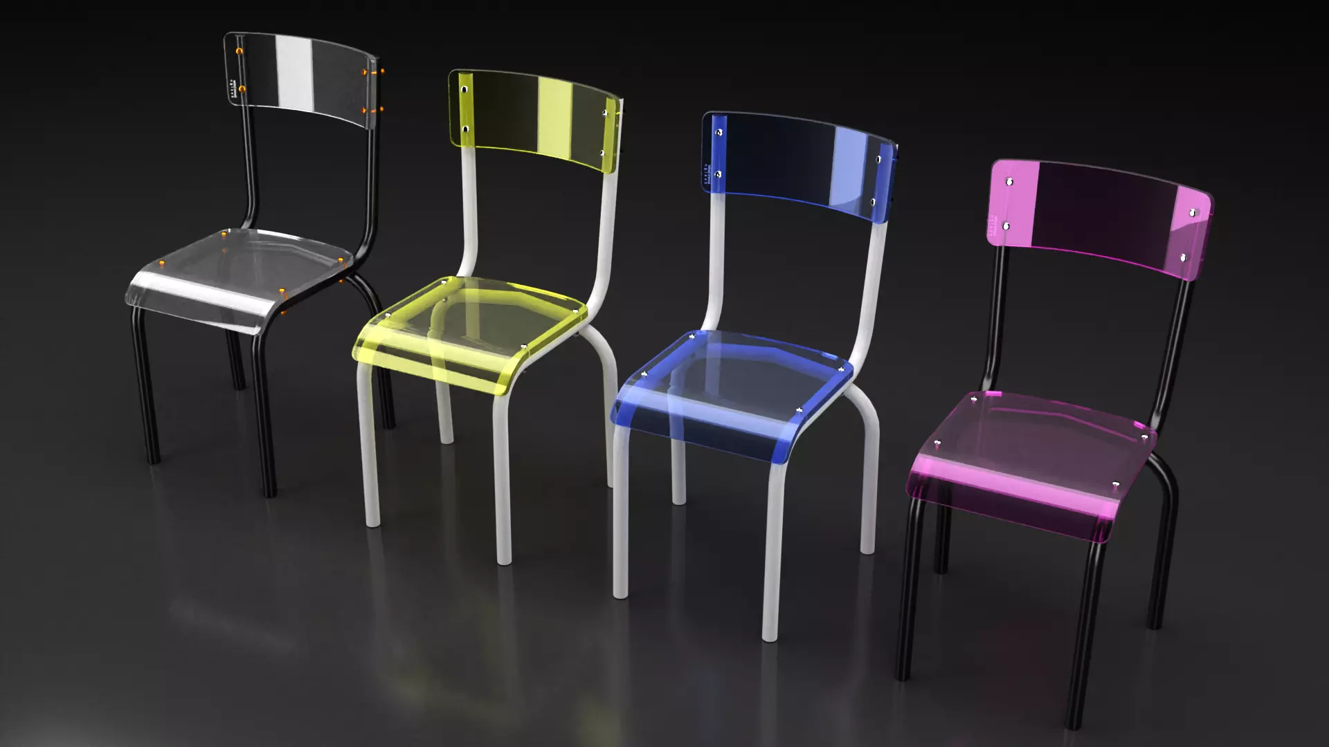 Design chair 3D model_0