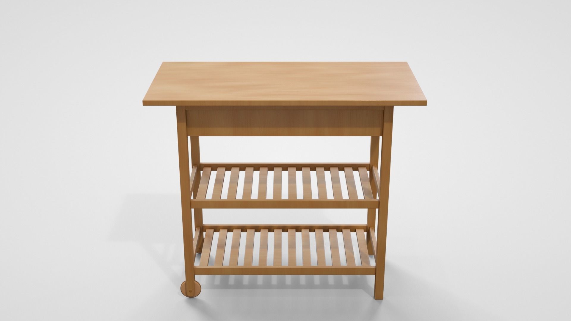 Serving Cart Low-poly 3D model_8