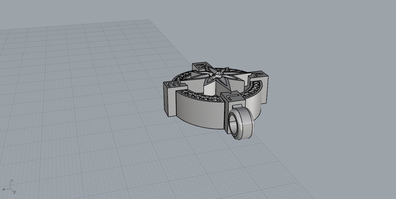 Pendants pendant with star 3D print model_23