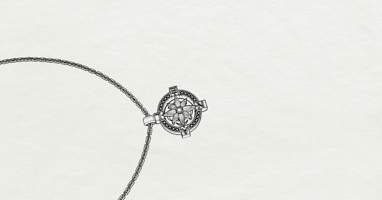 Pendants pendant with star 3D print model_17