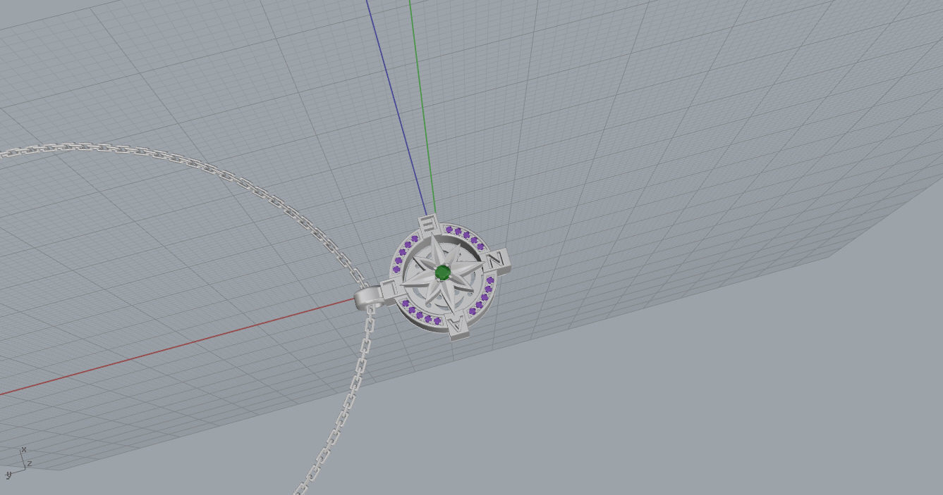 Pendants pendant with star 3D print model_18