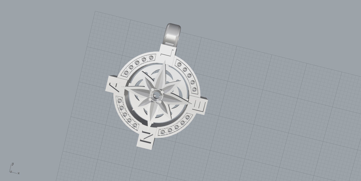 Pendants pendant with star 3D print model_25