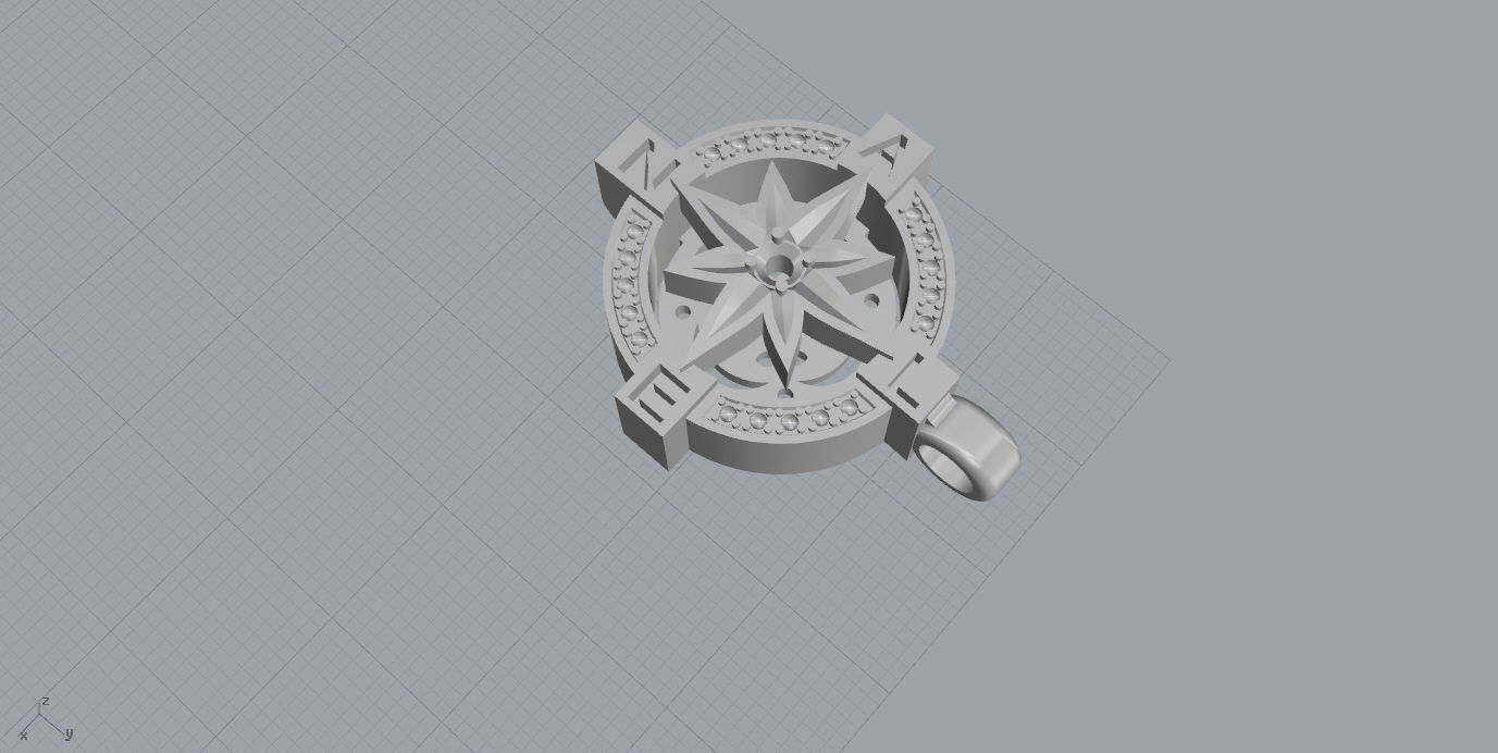 Pendants pendant with star 3D print model_24