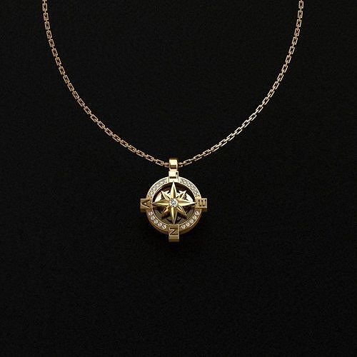 Pendants pendant with star 3D print model