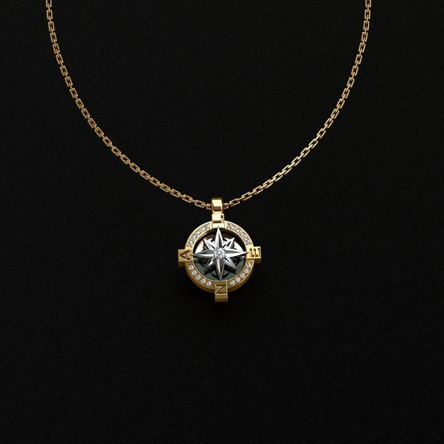 Pendants pendant with star 3D print model_1