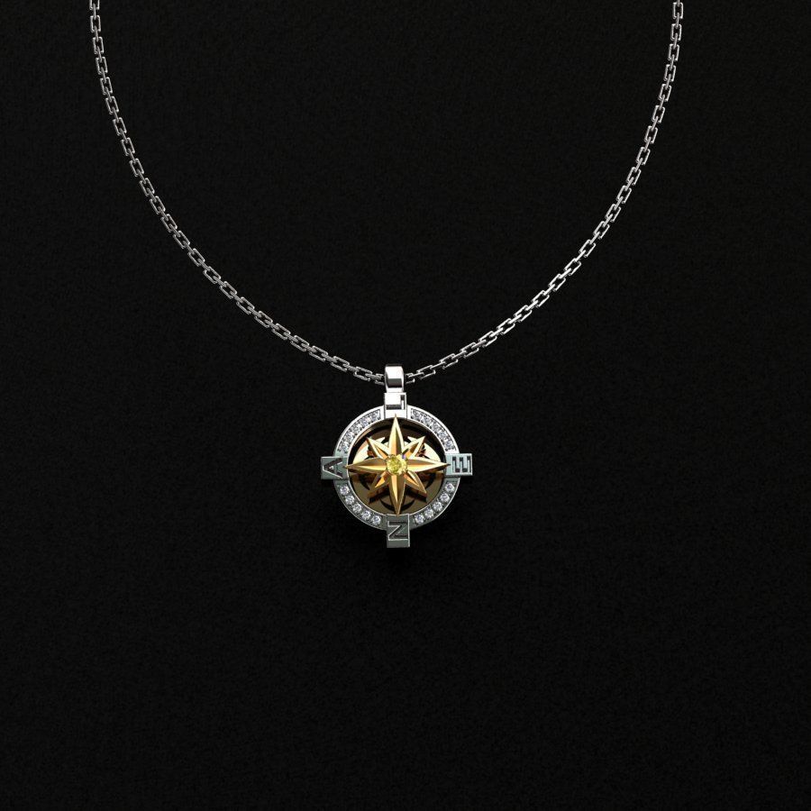 Pendants pendant with star 3D print model_5