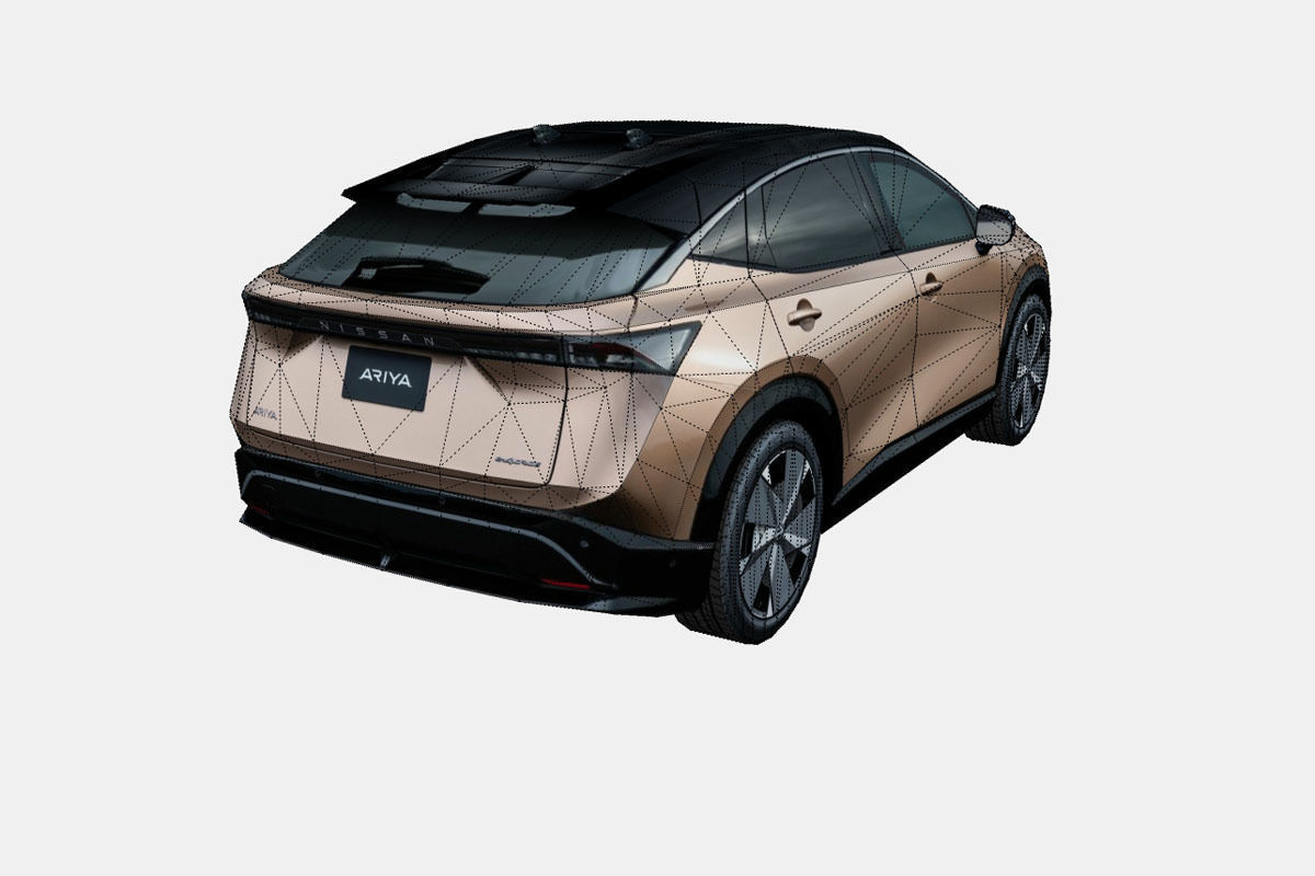 Nissan Ariya 2021 Low-poly 3D model_17