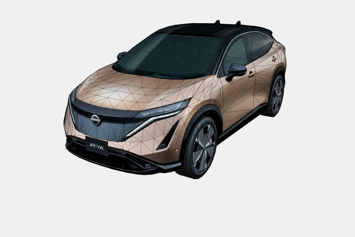 Nissan Ariya 2021 Low-poly 3D model_16