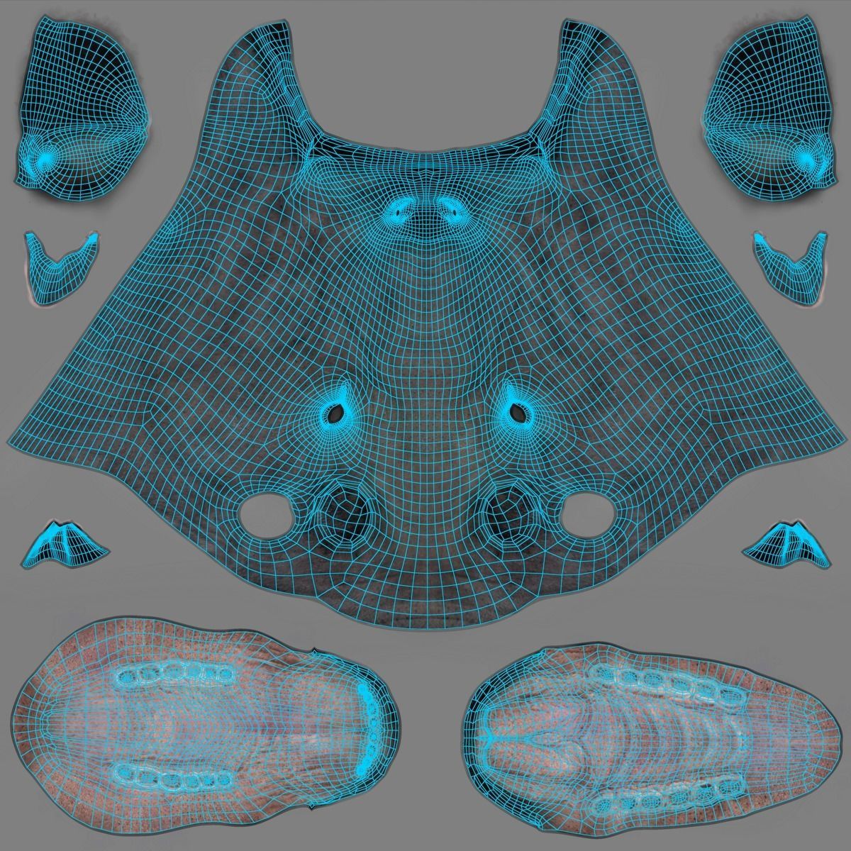 Asian Buffalo  3D model_9