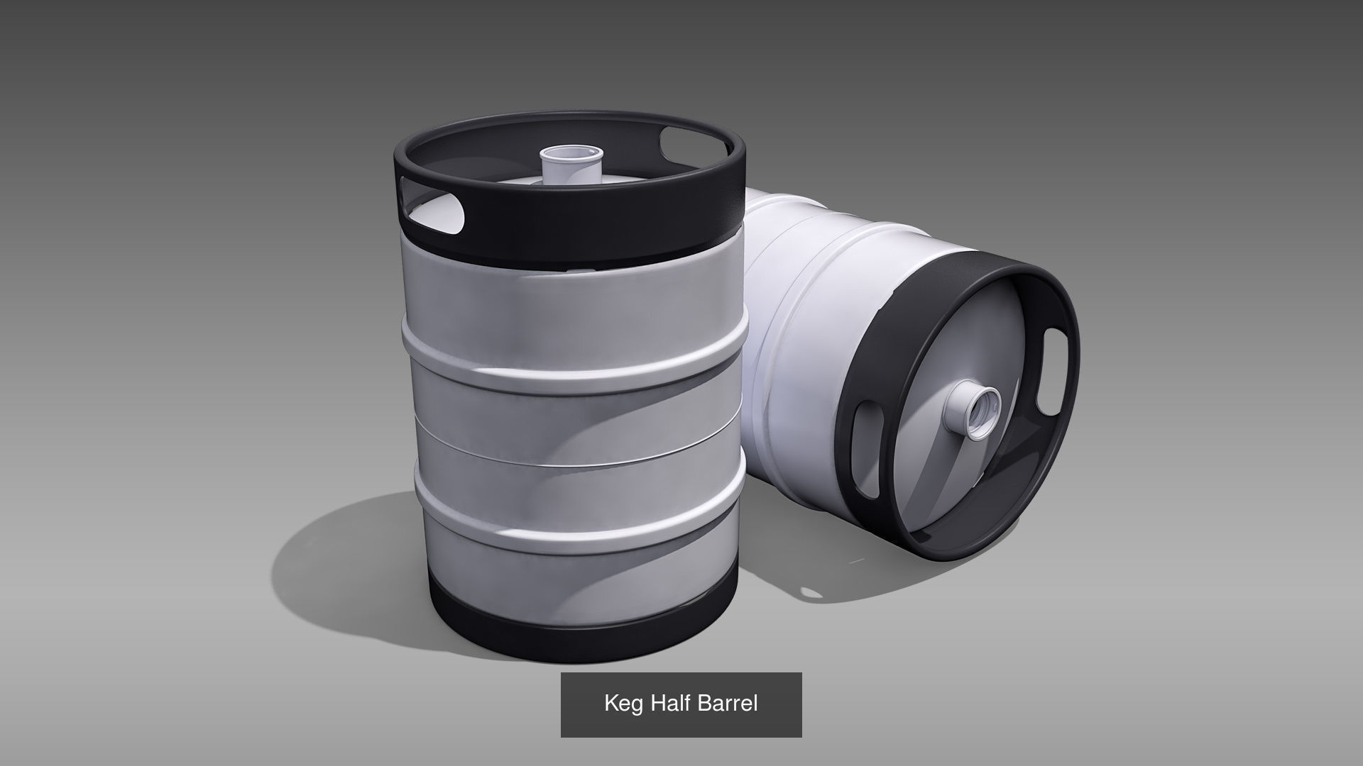 Keg Barrels 3D Model Collection_6