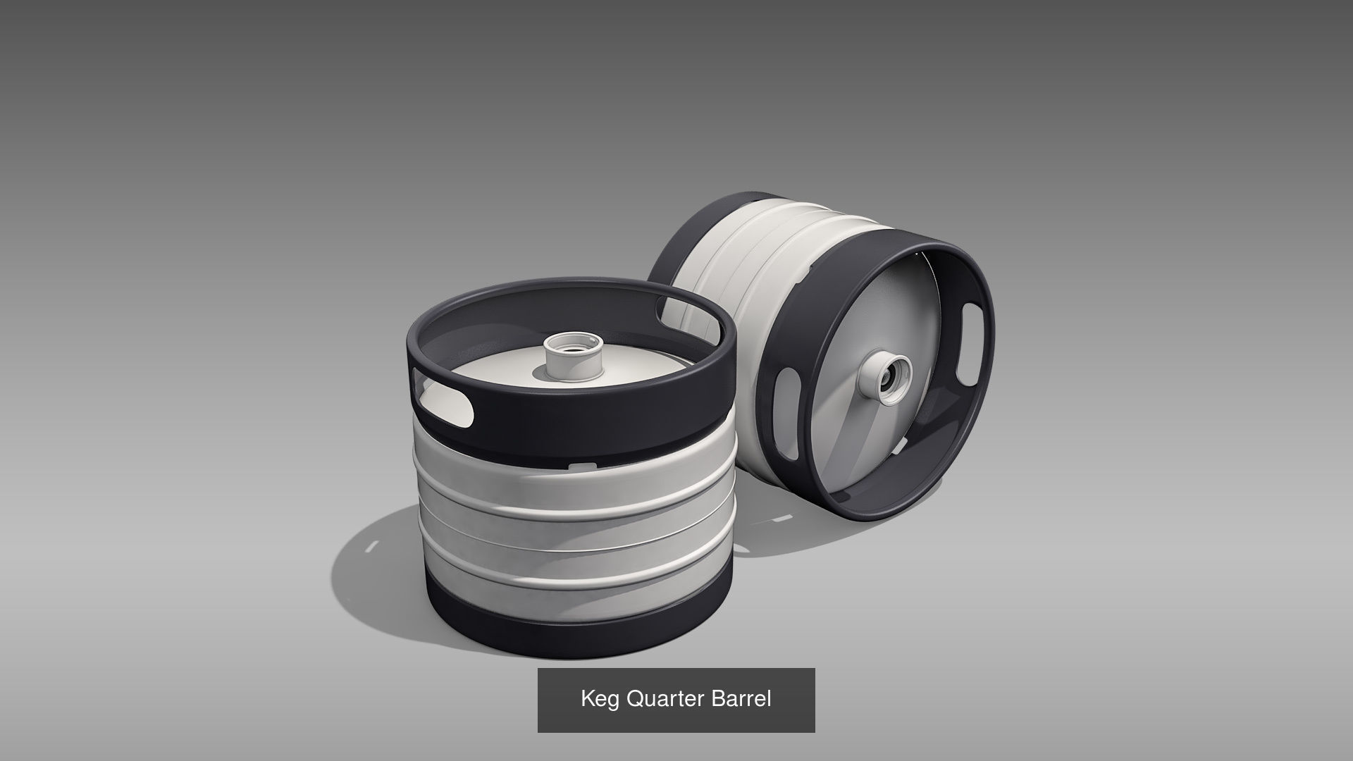 Keg Barrels 3D Model Collection_9