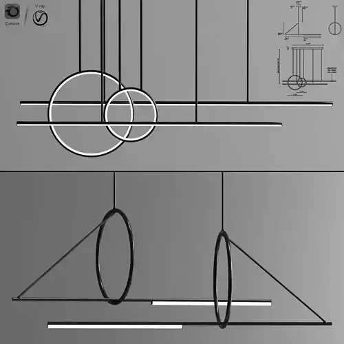 Chute Calypso Linear Suspension Set