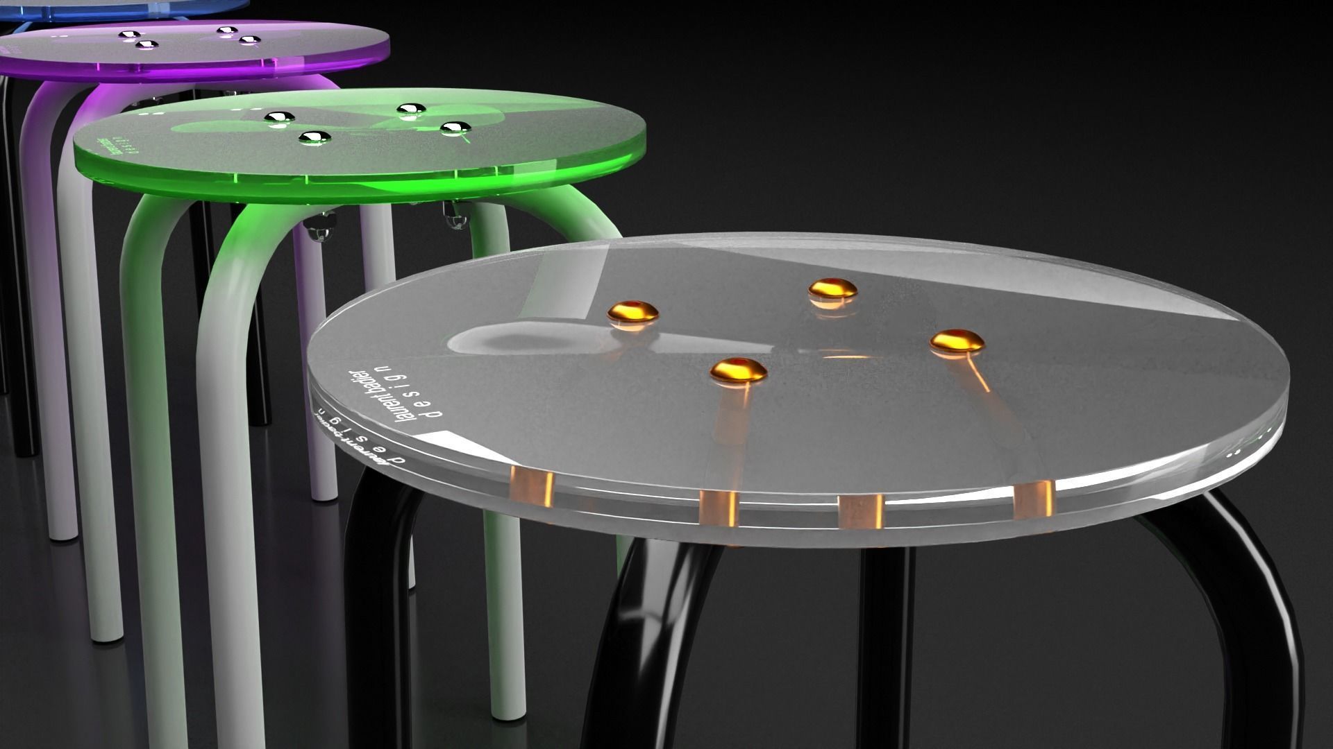 Design stool 3D model_1