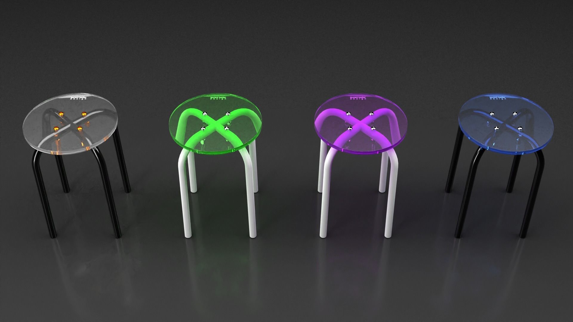 Design stool 3D model_2