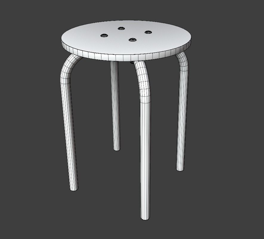 Design stool 3D model_3