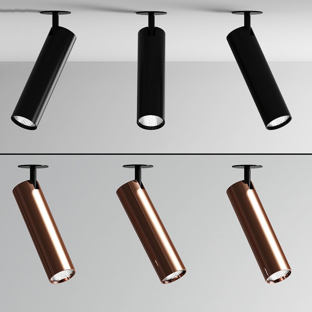 Delta Spot Lighting Bronze 3D model_1