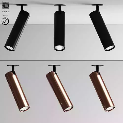 Delta Spot Lighting Bronze 3D model