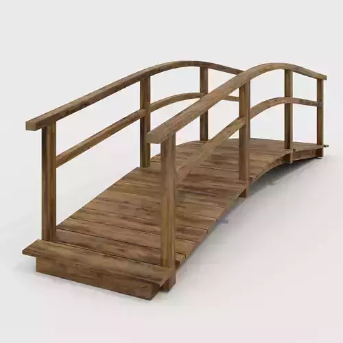 Footbridge wooden bridge