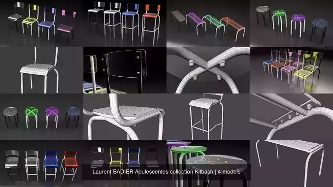 Laurent BADIER Adulescentes collection Kitbash