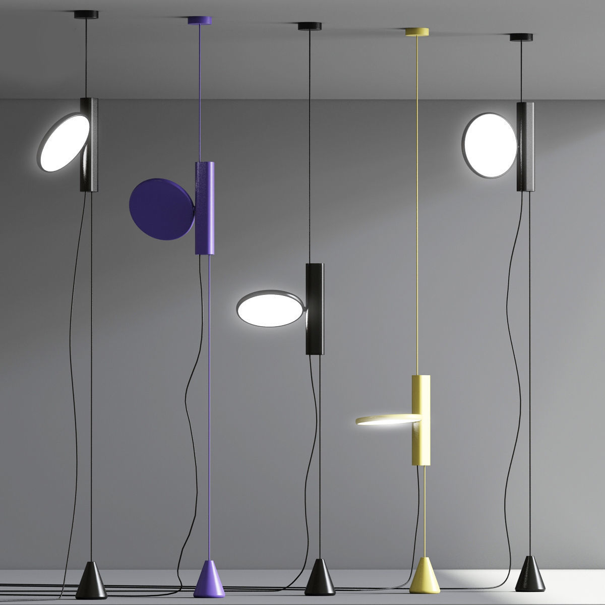 Flos Ok Pendant 3D model_1