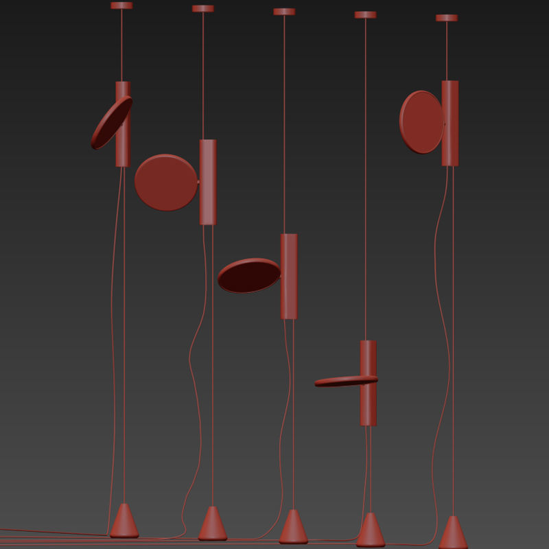 Flos Ok Pendant 3D model_3