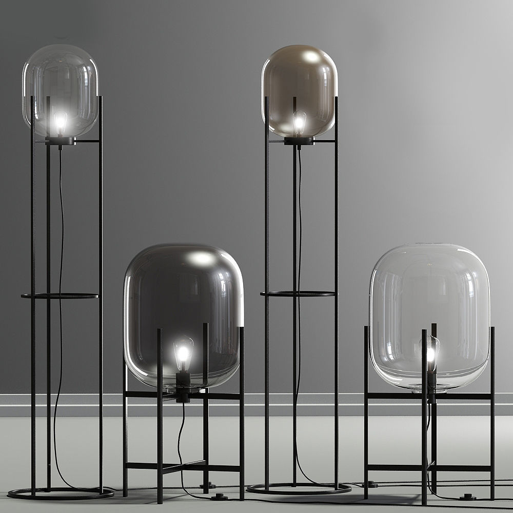 Oda Floor Lamp Set 3D model_1