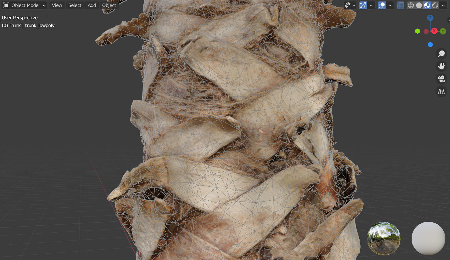 Palm tree - photoscan 03 Low-poly 3D model_8