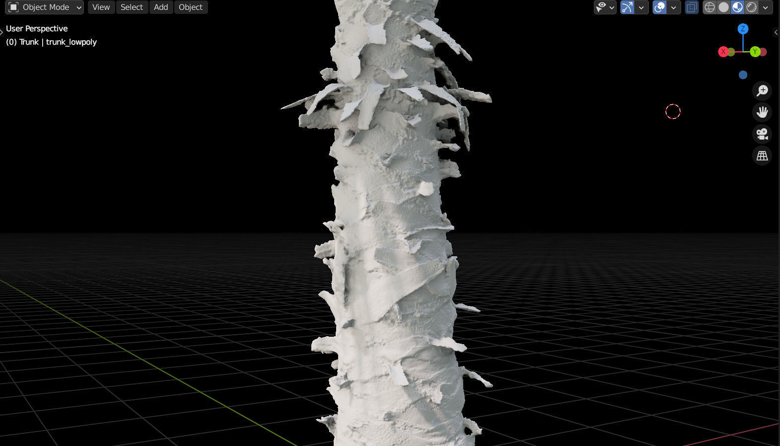 Palm tree - photoscan 03 Low-poly 3D model_10