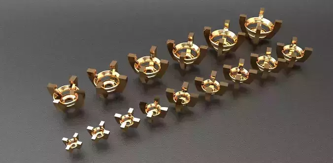 A package of ring heads engagement anniversary 4 prong printable