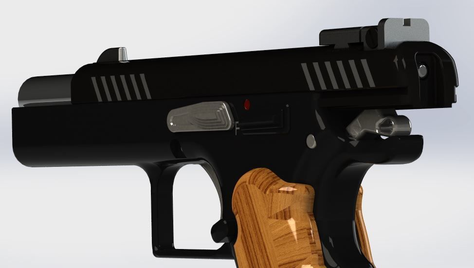45acp Semi-Automatic Pistol  3D model_7