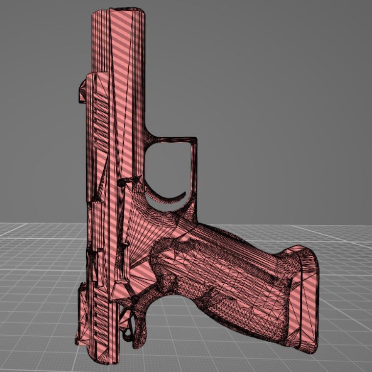 45acp Semi-Automatic Pistol  3D model_15