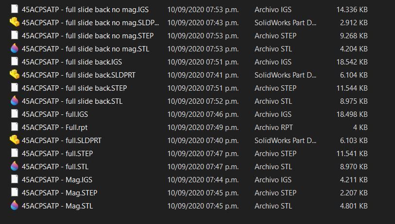45acp Semi-Automatic Pistol  3D model_20