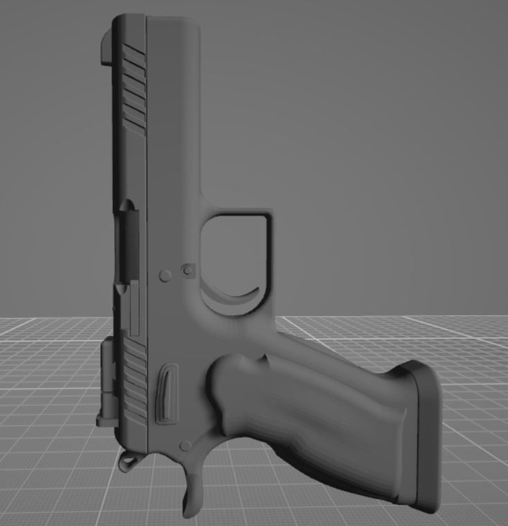 45acp Semi-Automatic Pistol  3D model_14